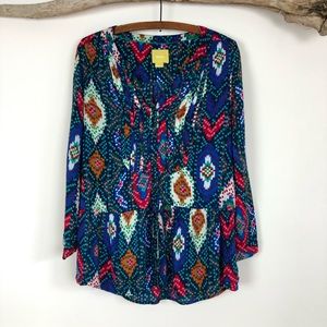 Anthropologie Maeve Pixelated Pattern Blouse. 4.